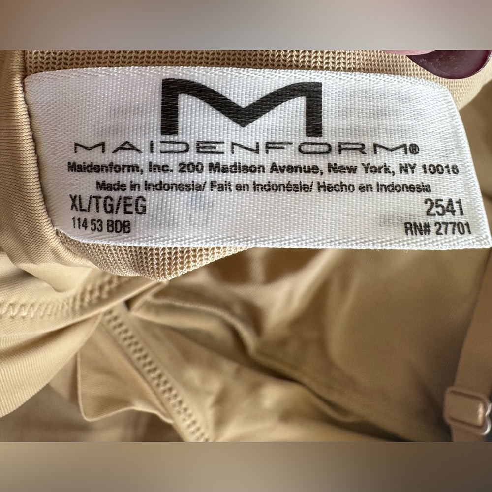 NWT Maidenform “Take Inches Off” Wear Your Own Bra Shapewear in Size XL - Picture 4 of 6